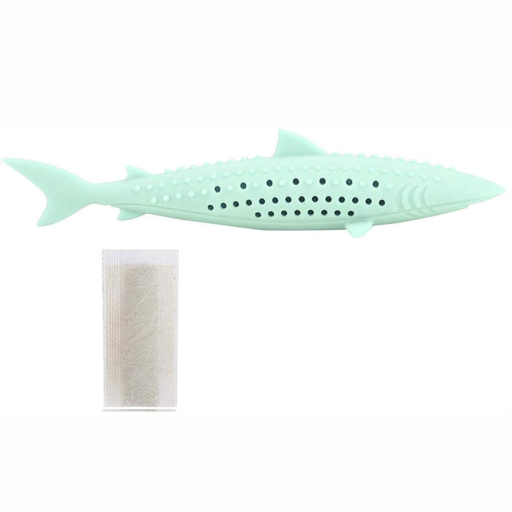 Jouet Interactif en Silicone en Forme de Poisson pour Chat