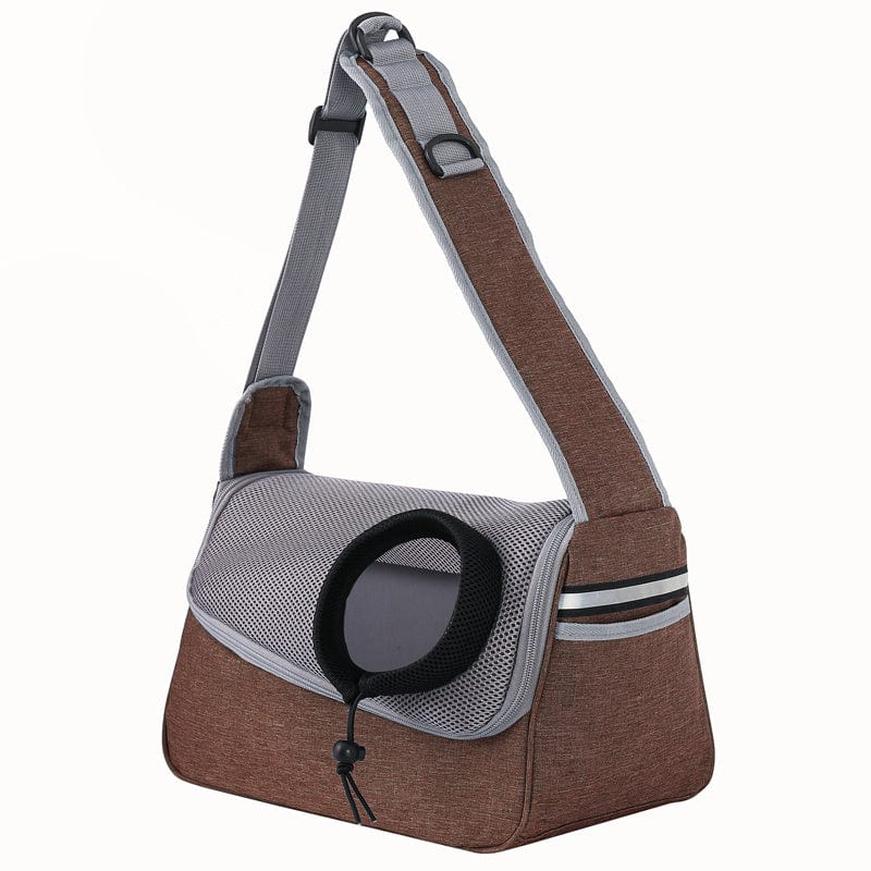 Sac à bandoulière pour chiots ultra-léger en toile Oxford avec maille respirante et bandoulière rembourrée.