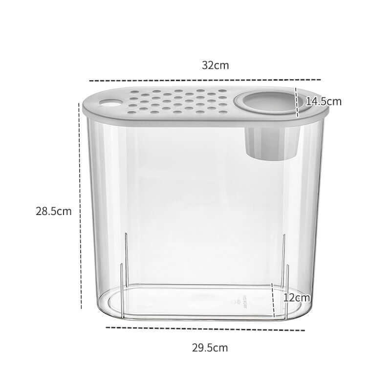 Aquarium incubateur transparent, dimensions 32x29.5x28.5 cm, idéal pour poissons d'or.