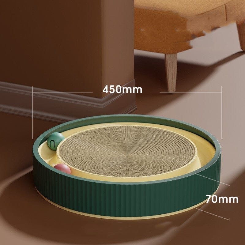 Jouet en papier corrugué résistant pour animaux, dimension 450mm x 70mm, design attractif et interactif.