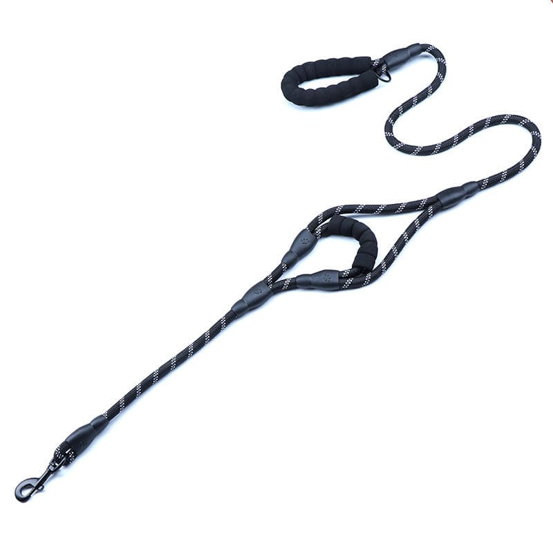 Ceinture de traction en nylon pour chien avec poignée confortable et design durable, parfaite pour les promenades.