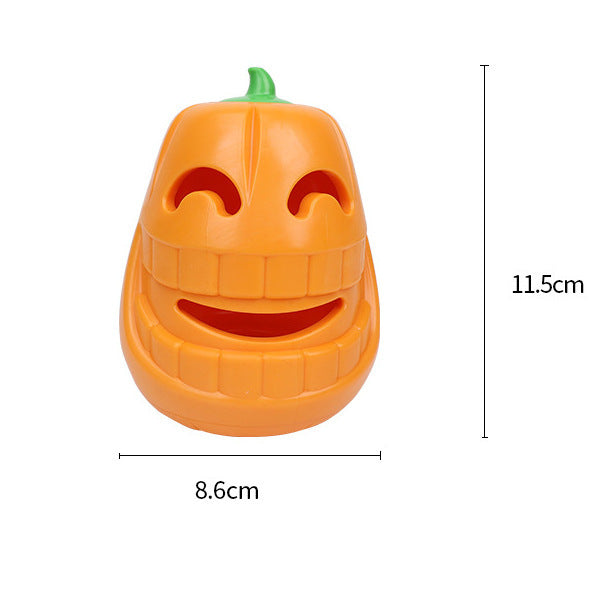 Jouet à mâcher interactif pour chien en forme de citrouille d'Halloween