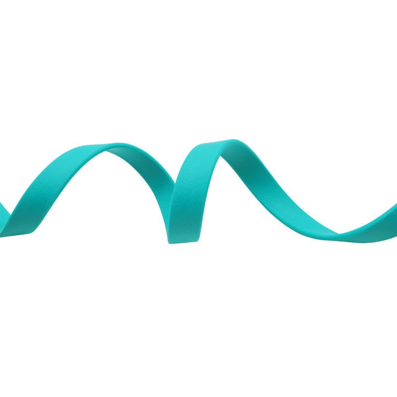 Laisse étanche en PVC pour chiens de couleur turquoise, idéale pour promenades confortables et en toute sécurité.