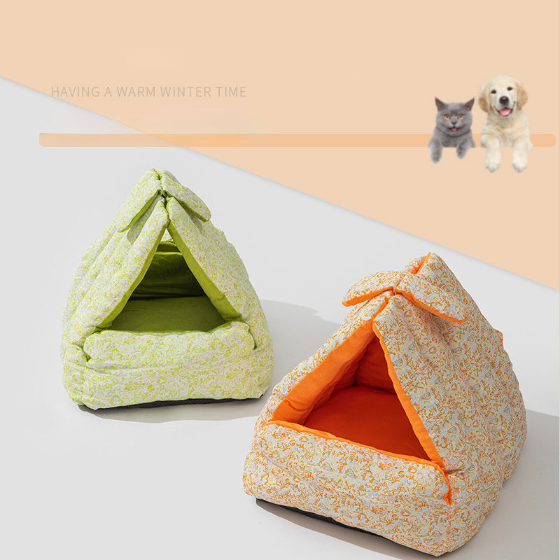 Nid Triangle Lapin - Nid Semi-Enclos pour Chiens et Chats