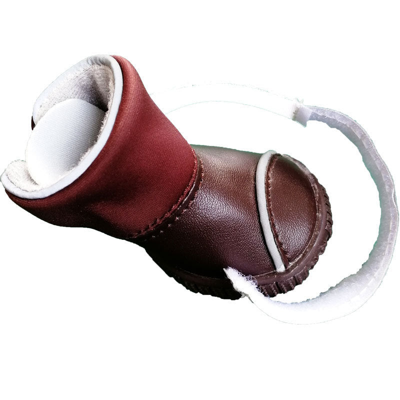 Botte de pluie étanche en PU pour petits chiens, antidérapante et confortable, idéale pour les intempéries.