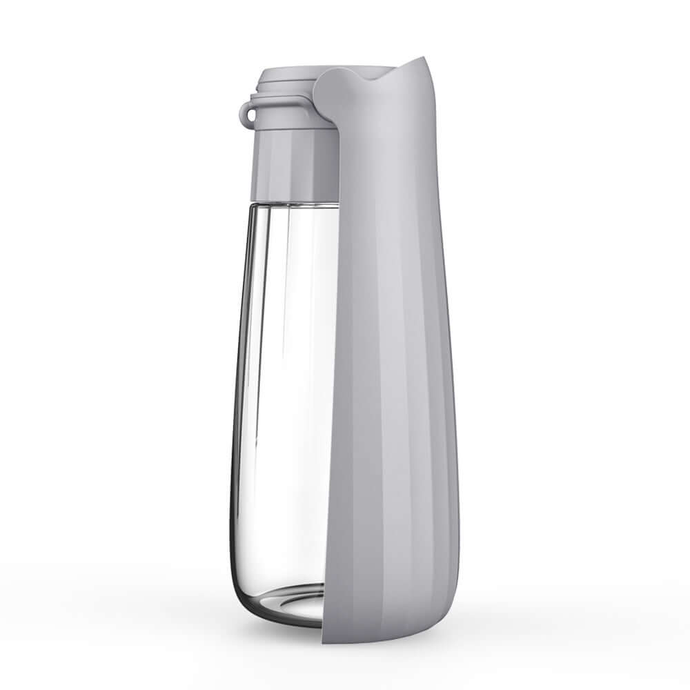 Gourde pliable pour chien 550ml, idéale pour l'hydratation lors des activités de plein air.