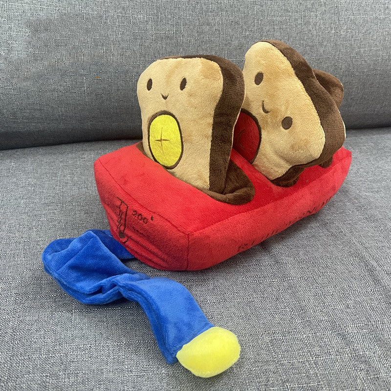 Jouet en Peluche Machine à Pain pour Chien
