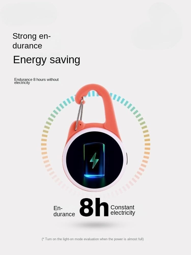 Lumière LED de collier de chien affichant 8 heures d'autonomie et d'économies d'énergie.