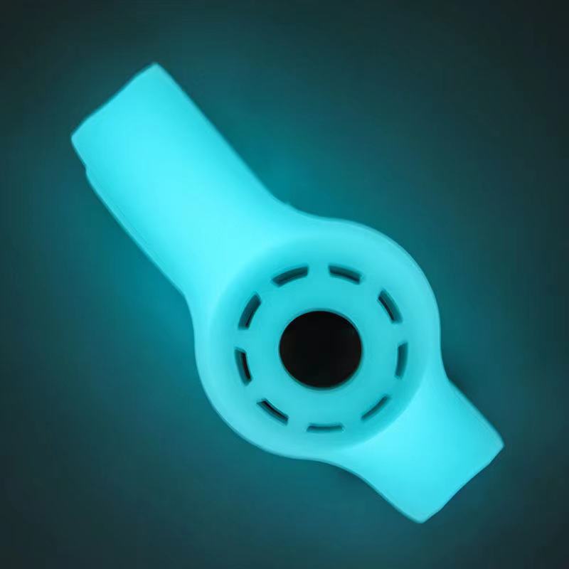 Collier antichute en silicone lumineux pour animaux avec emplacement pour tracker Airtag.