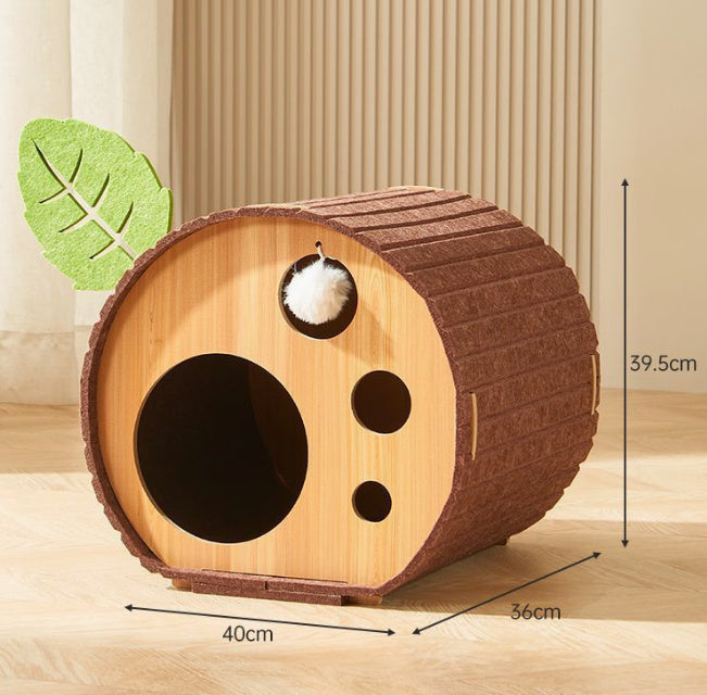Nid en Feutre pour Chat - Arbre à Gratter Universel