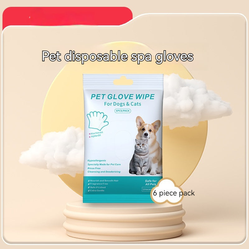 Gants Jetables pour Animaux - Nettoyage Facile pour Chats et Chiens