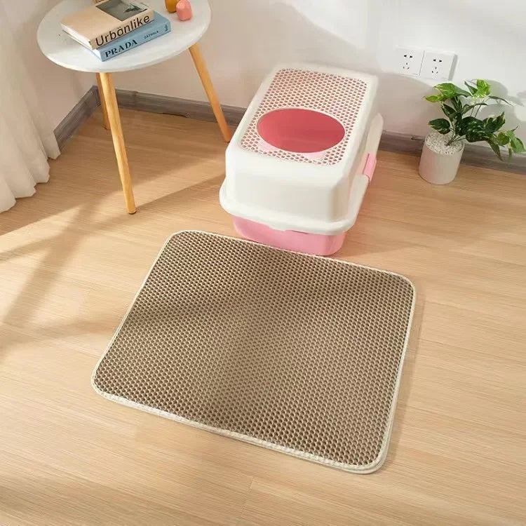 Tapis Litière pour Chat Étanche en EVA Double Couche