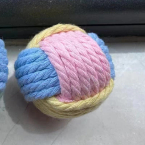 Jouet en Peluche en Coton pour Chats - Boule Anti-Ennui