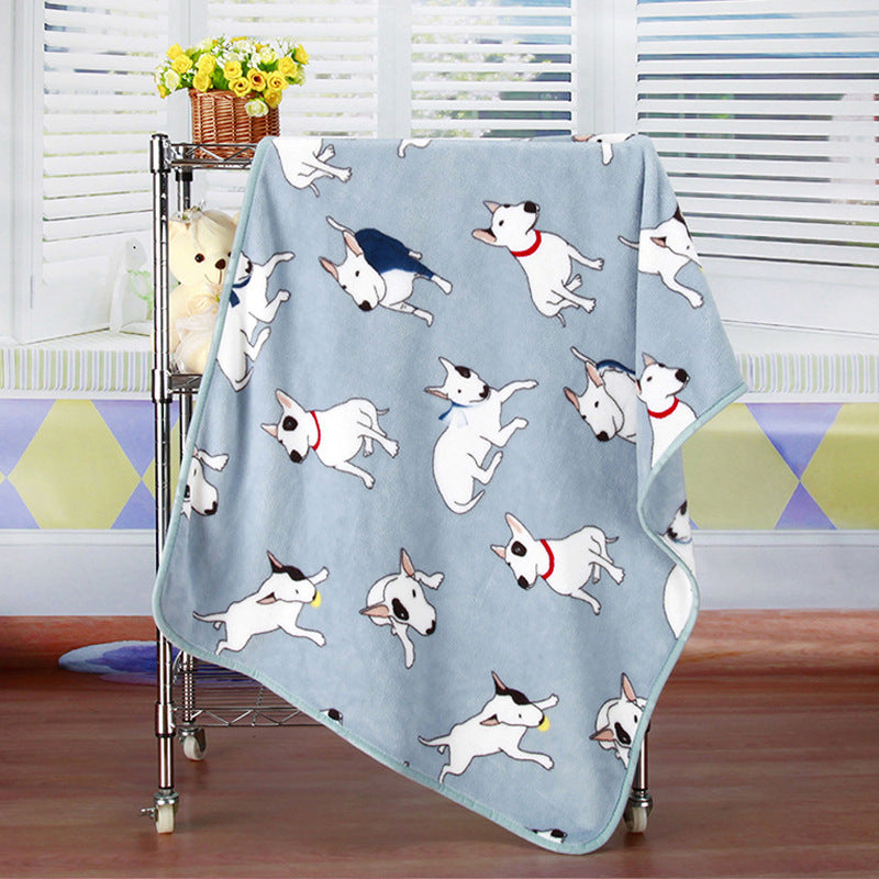 Couverture en Flanelle en Fleece Corail Imprimée