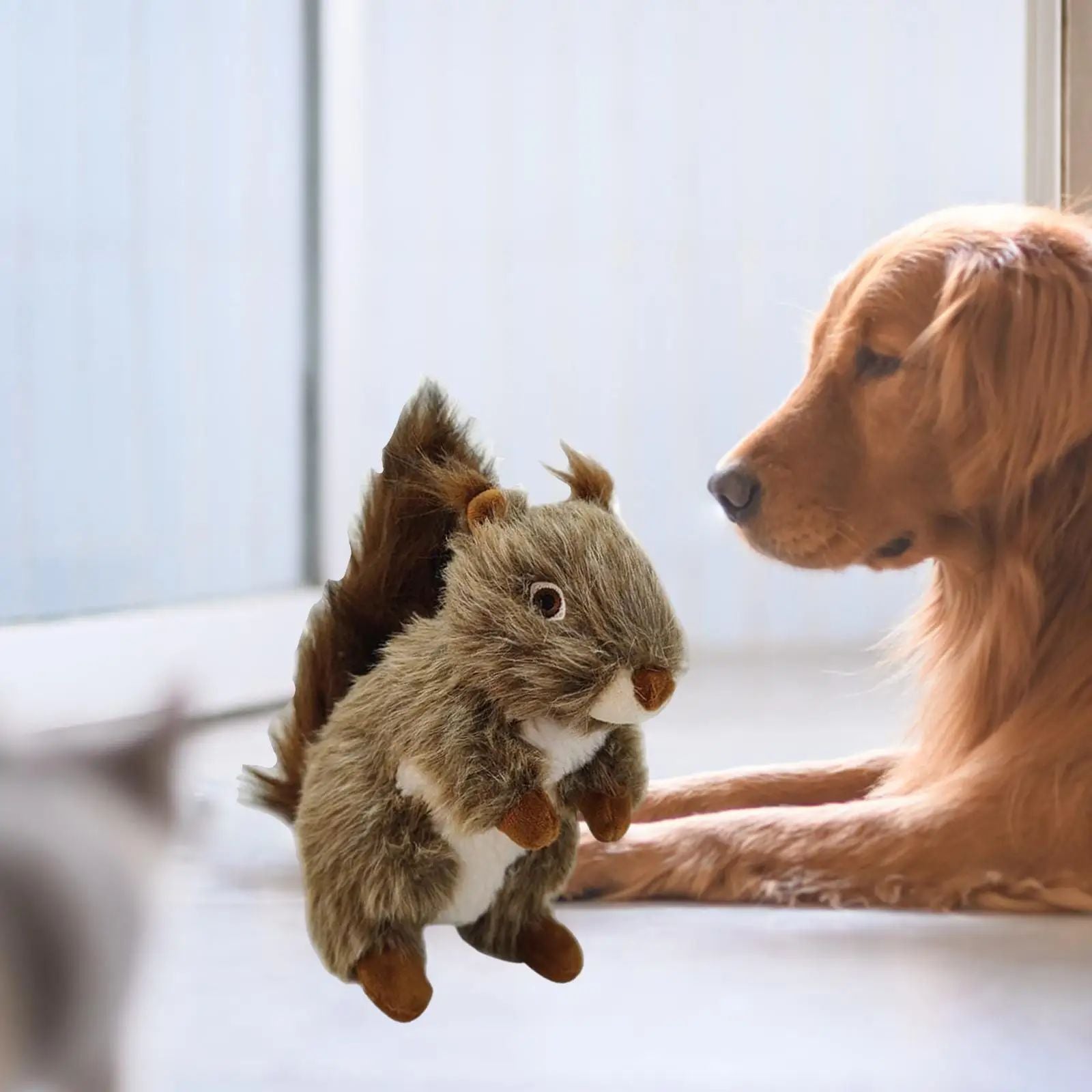 Jouet Squeaky Squirrel pour Chien - Jouet Interactif