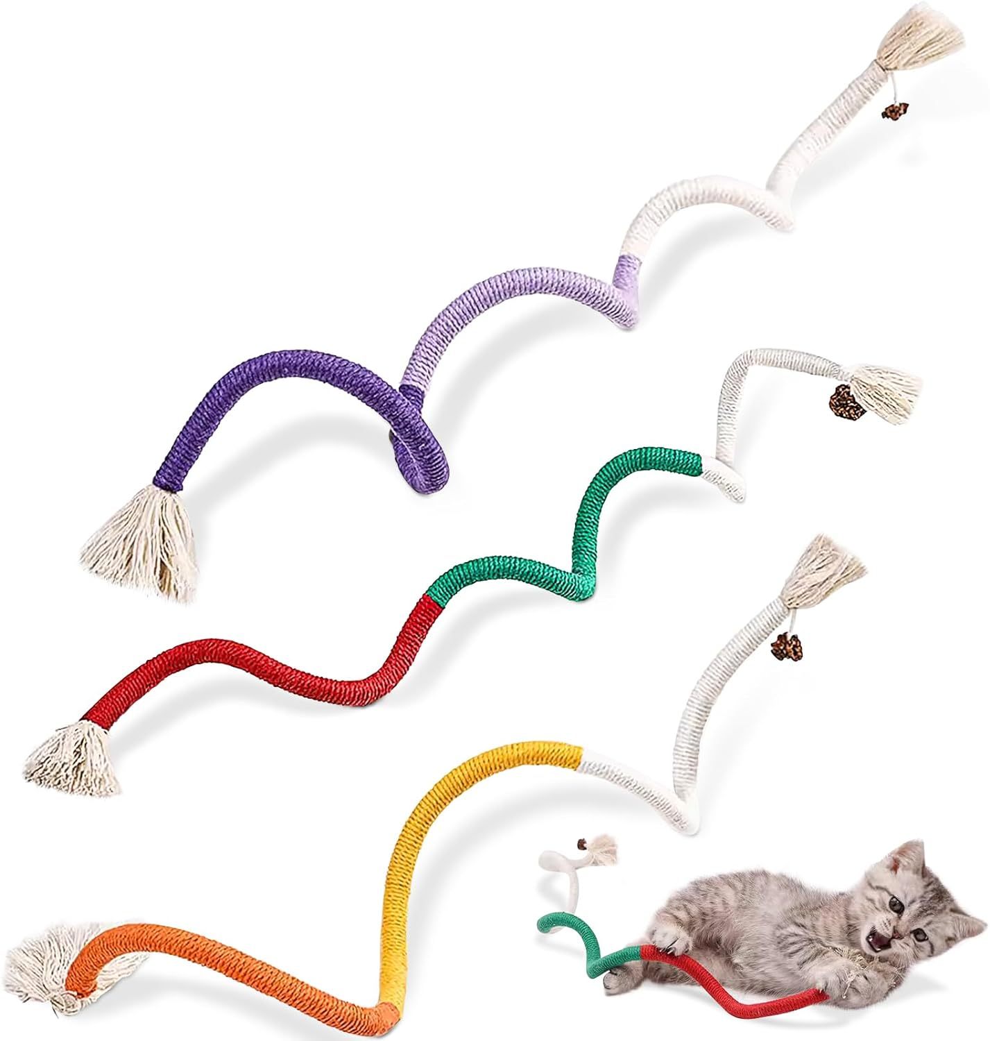 Jouet en Corde de Coton pour Chats Intérieurs