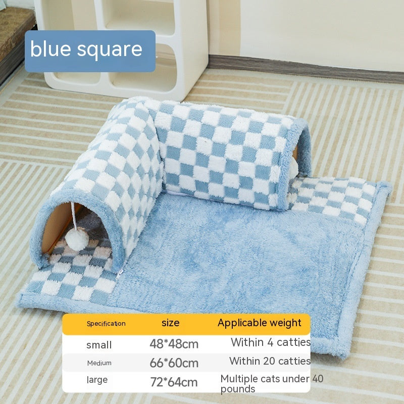 Couchage Tunnel Douillet pour Chats - Duokete