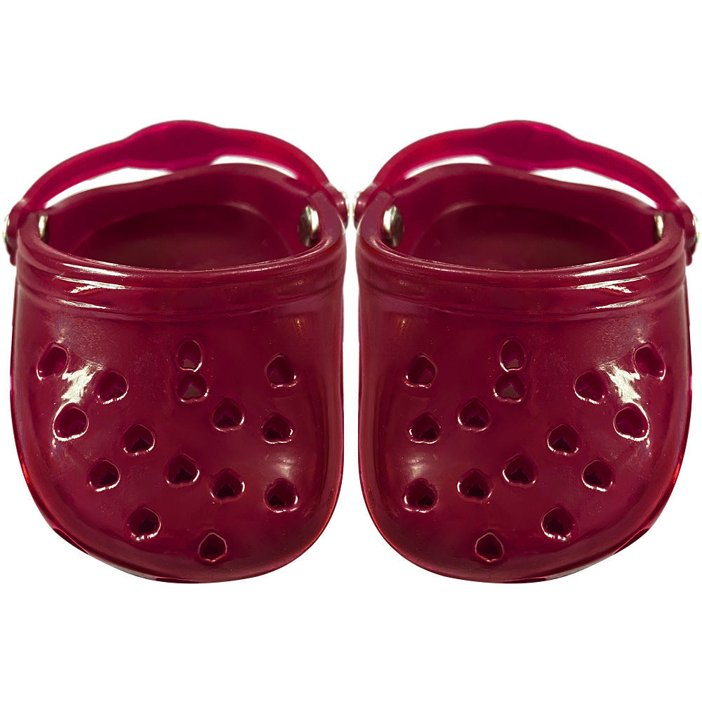 Chaussures pour chien en silicone résistant, couleur rouge, conçues pour protéger les pattes de votre animal.