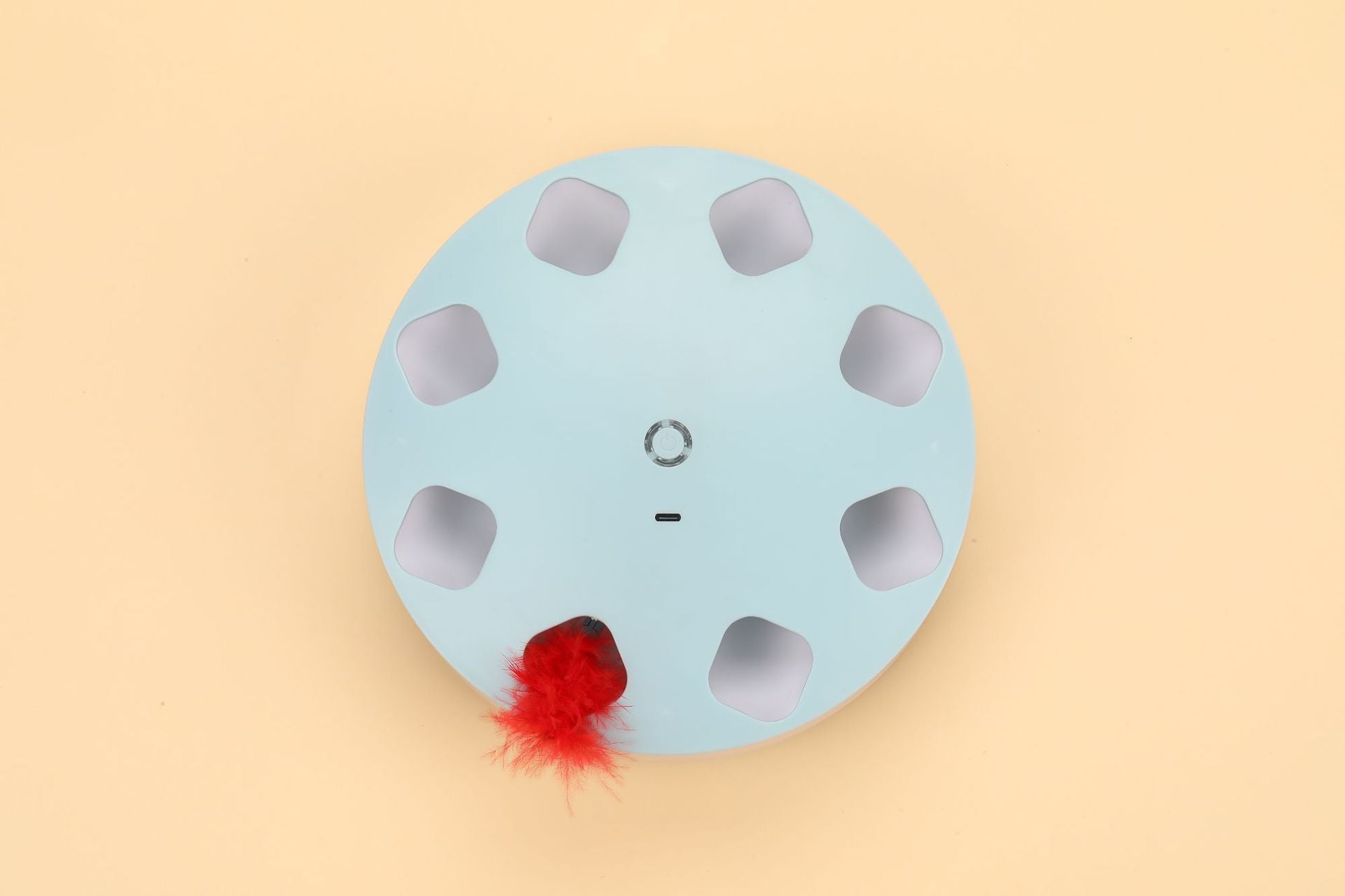 Jouet à Plumer pour Chat UFO avec Lumières Rotatives