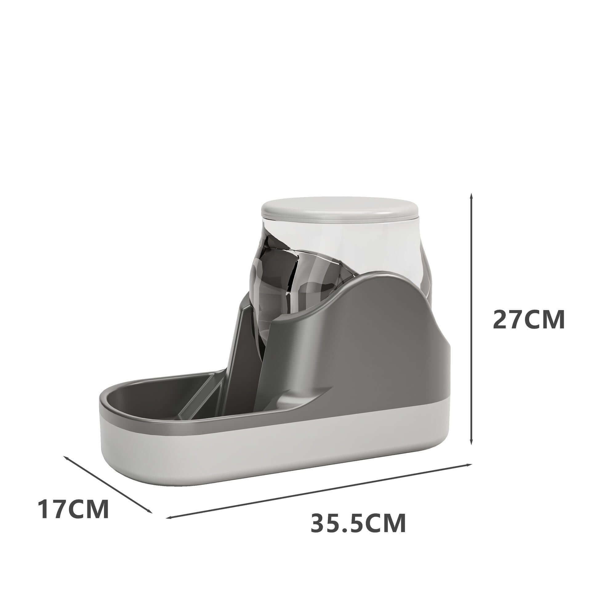 Distributeur d'Eau Automatique pour Animaux, design moderne, dimensions 35.5cm x 27cm x 17cm, pour chiens et chats.