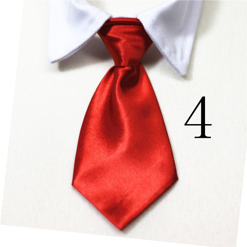 Nœud papillon rouge en satin pour animaux de compagnie, élégant et stylé, parfait pour toutes les occasions.