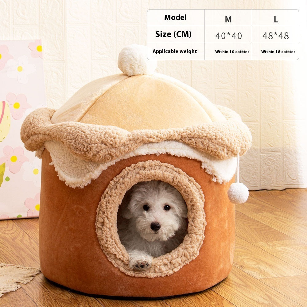 Nouveau Lit pour Animaux en Maison de Glace