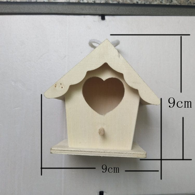Ornements de Nids d'Oiseaux en Bois Créatifs