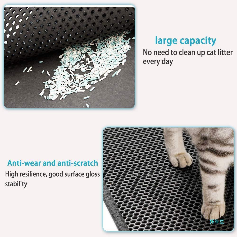 Tapis Double Couche Étanche pour Chat en Polyester