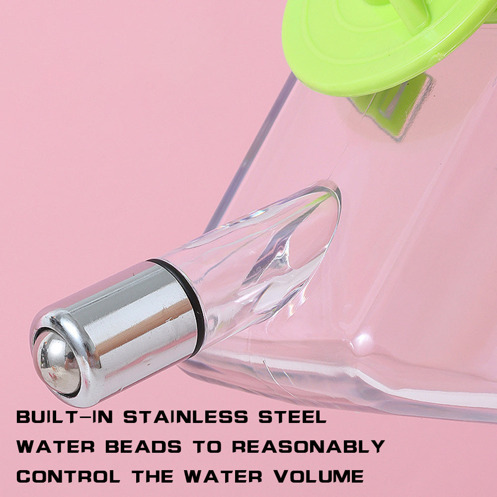 Distributeur d'eau pour chien avec bille en acier inoxydable pour contrôle du volume d'eau.