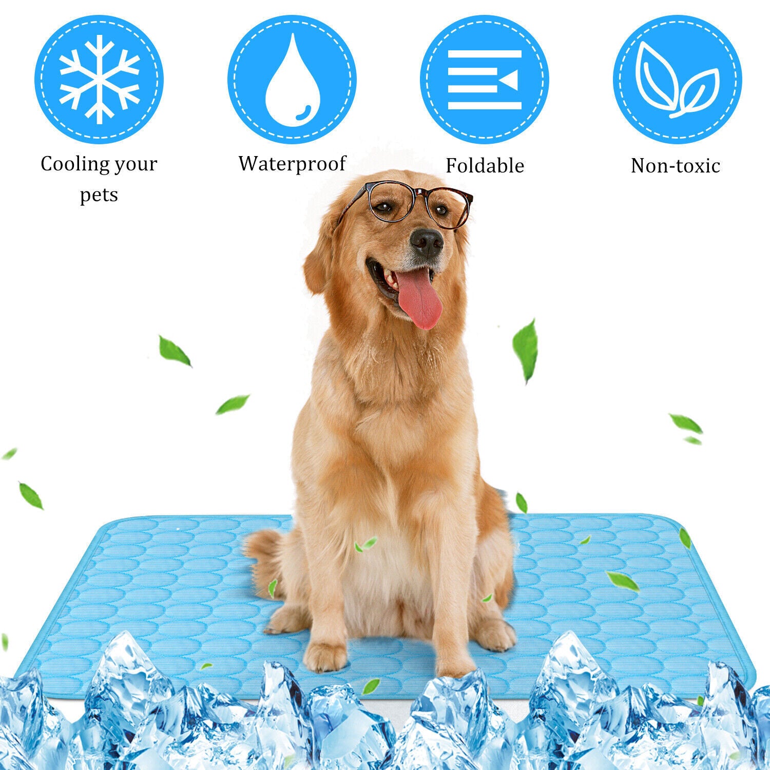 Tapis Rafraîchissant pour Animaux - Matelas Cool pour Chiens et Chats