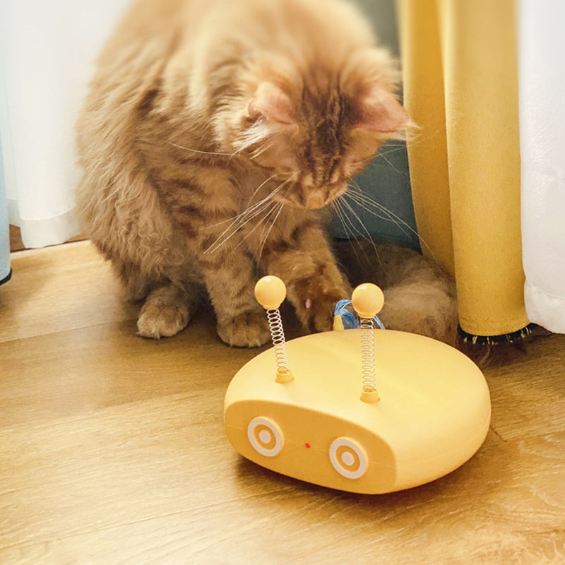 Jouet pour Chat Électrique avec Laser et Plume Rechargeable