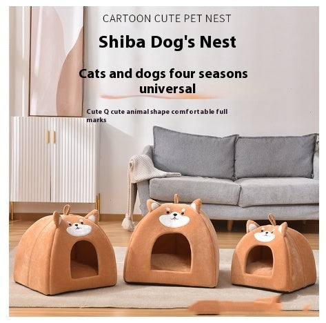 Lit pour animaux de compagnie chaud automnal et hivernal