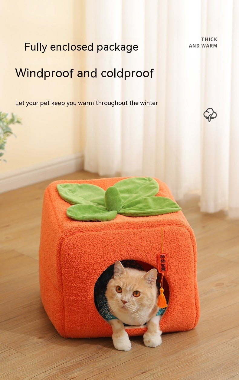 Boîte-cadeau festive Lucky Persimmon pour chat