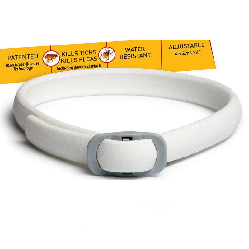 Collier anti-puces et vermifuge pour chien et chat, réglable, résistant à l'eau, technologie brevetée.