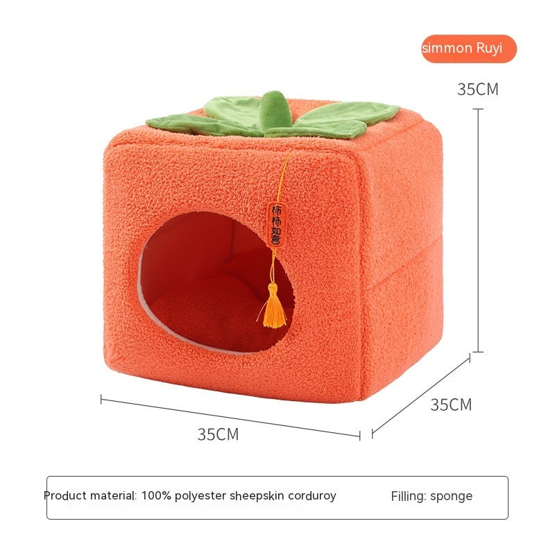 Boîte-cadeau festive Lucky Persimmon pour chat