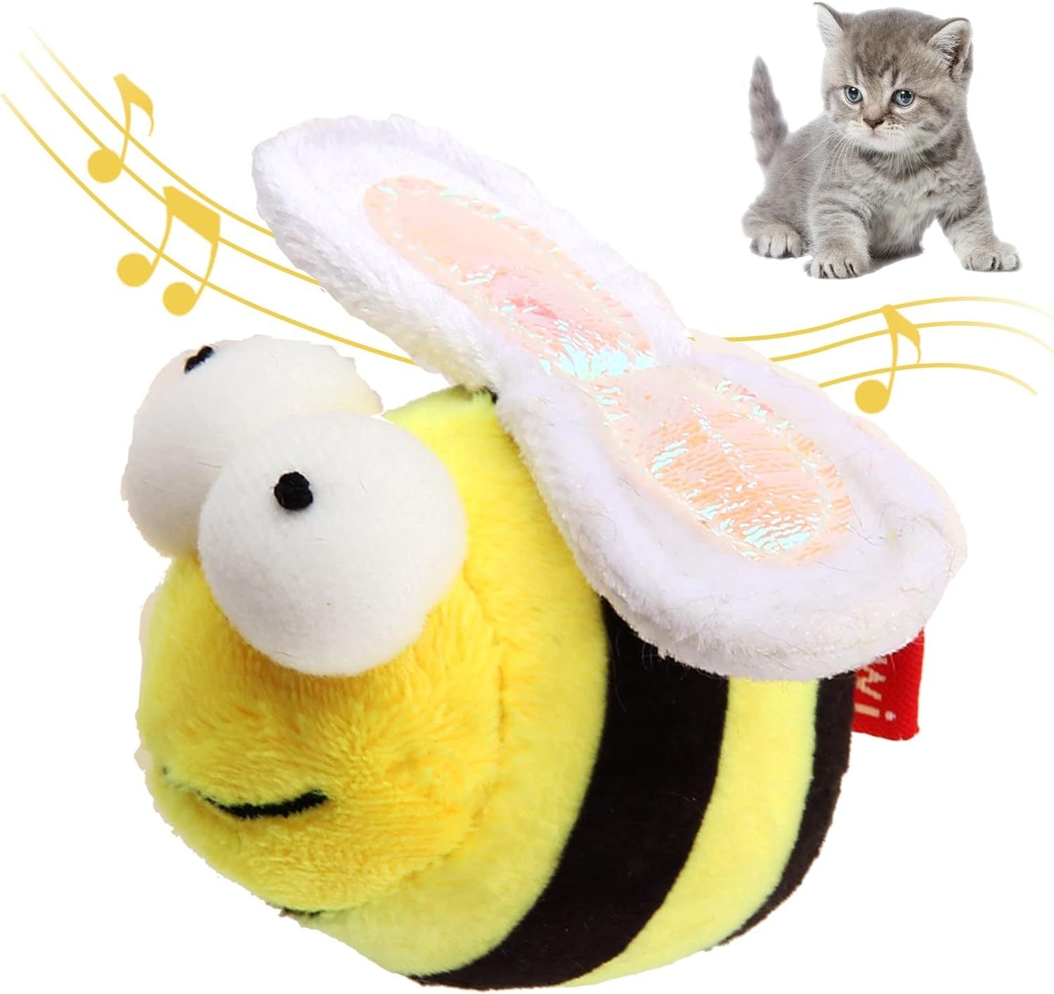 Jouet Interactif pour Chats - Abeille Sonore