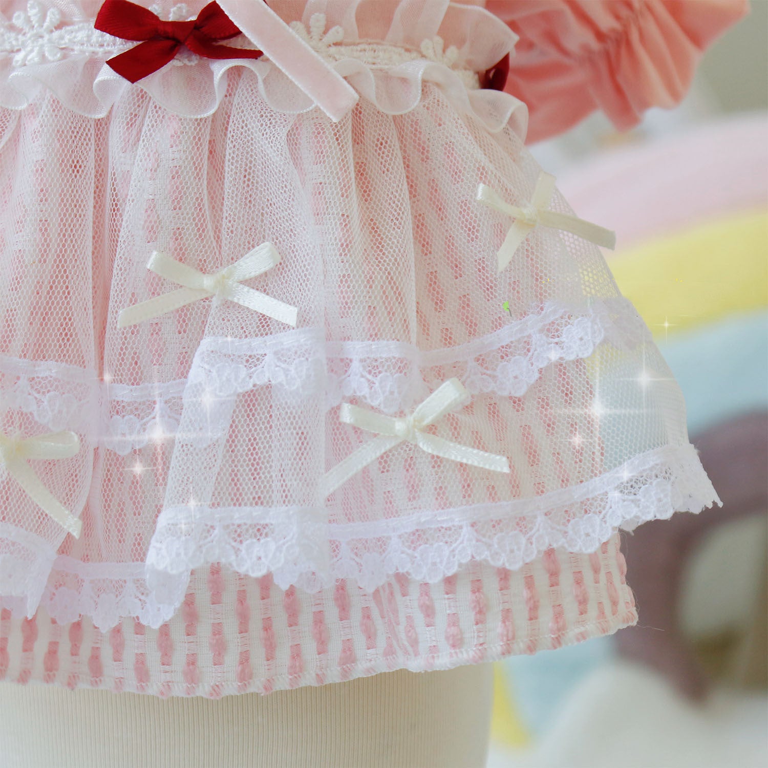 Robe Chienne Cloud Pattern Rose