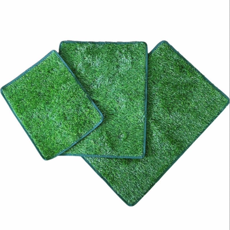 Tapis de Pipi pour Animaux Simulés en Pelouse Non-Glissant