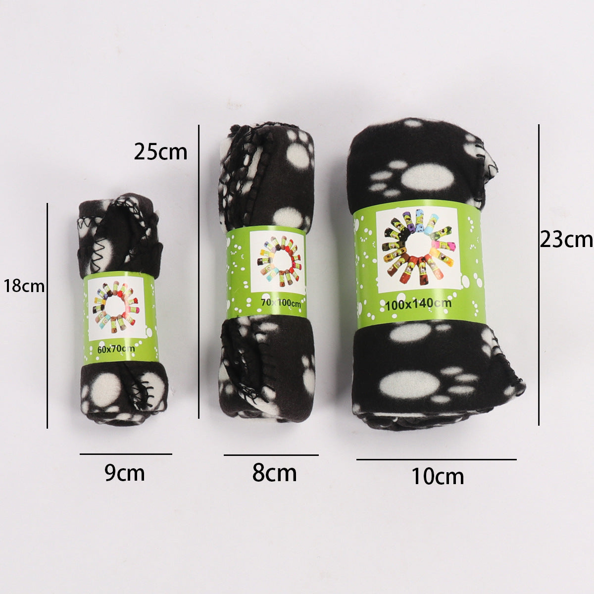 Couverture double face en polaire pour animaux de compagnie