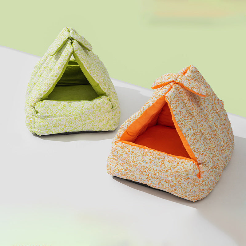 Nid Triangle Lapin - Nid Semi-Enclos pour Chiens et Chats