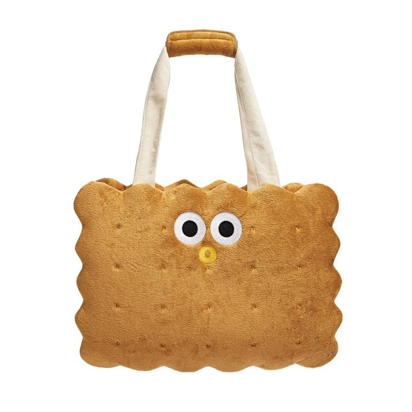 Sac à biscuits en forme de biscuit pour animaux, parfait pour les sorties avec chiens et chats.