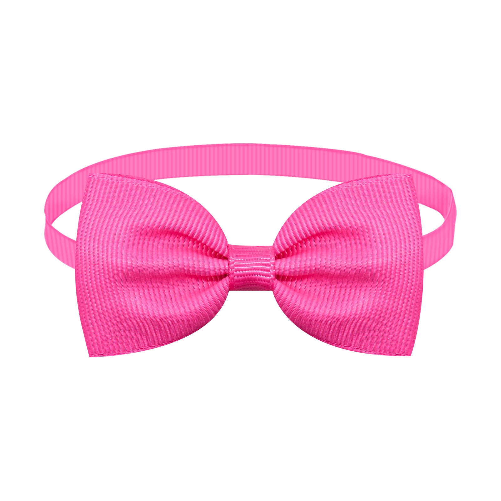 Nœud papillon ajustable rose clair pour chiens et chats, accessoire élégant pour animaux de compagnie.