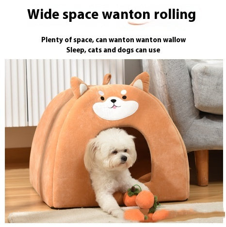 Lit pour animaux de compagnie chaud automnal et hivernal