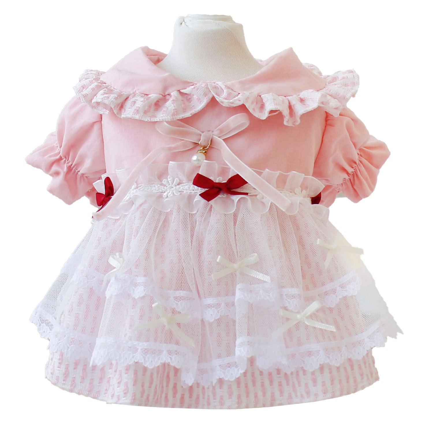 Robe Chienne Cloud Pattern Rose