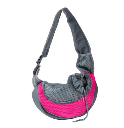 Sac de voyage pour chien et chat en matériaux respirants, design ergonomique et coloris attrayant.