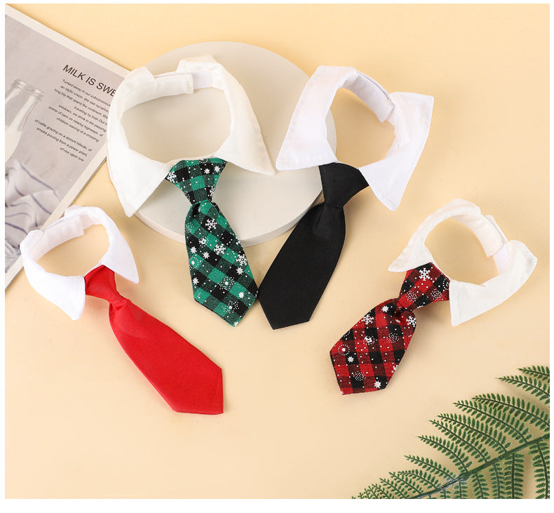 Nœuds papillon de Noël pour chiens, élégant et festif, disponibles en rouge, vert, noir et motifs à carreaux.