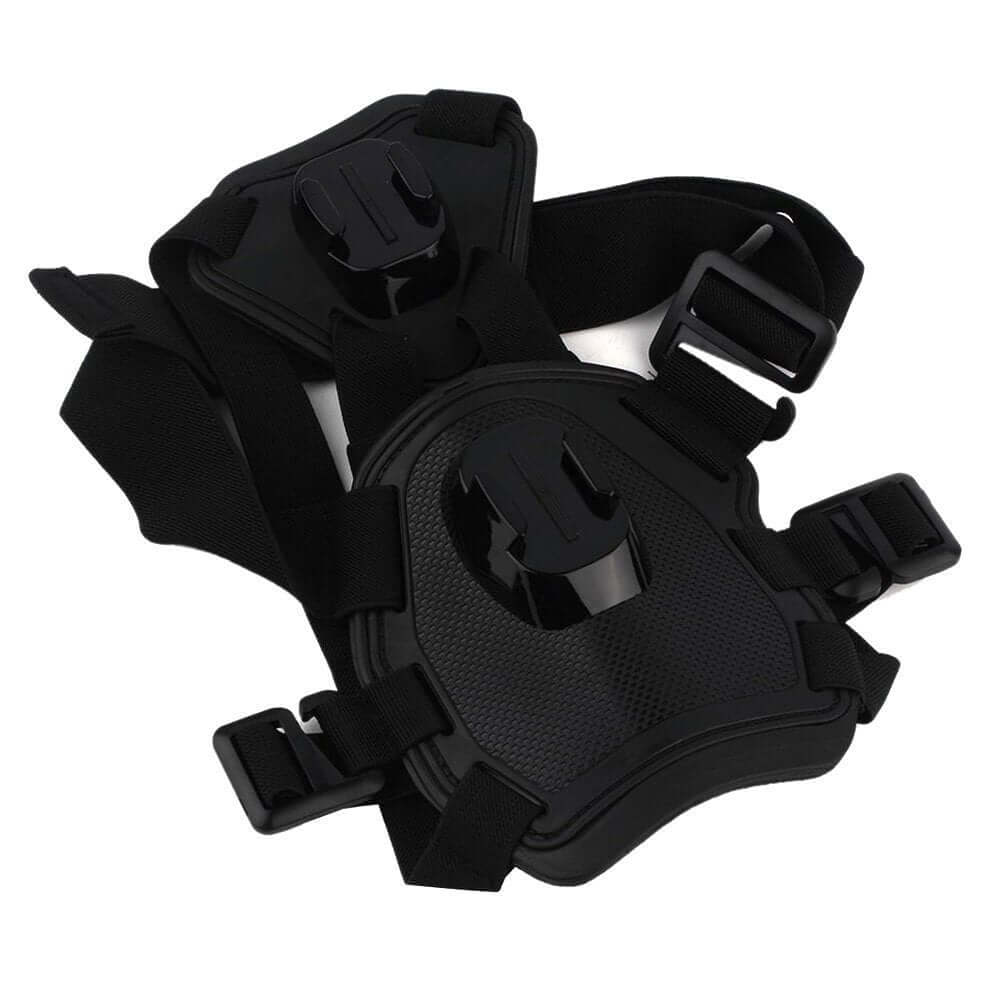 Harnais pour chien TANSUO avec support de caméra, conçu pour sécuriser votre animal tout en capturant des souvenirs.
