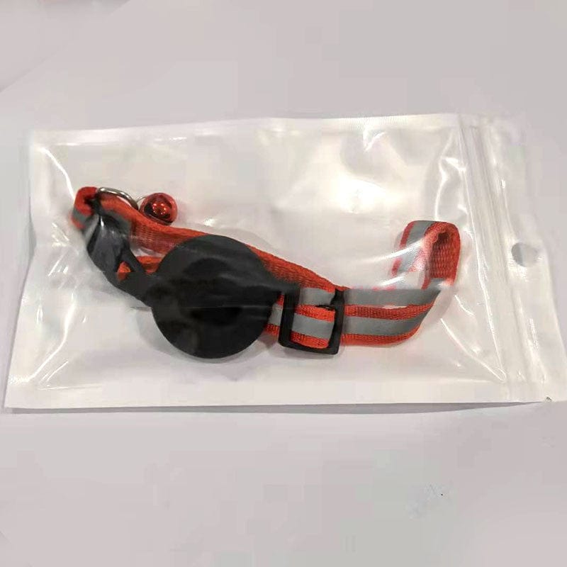 Collier pour animaux avec Airtag, réflexif, léger et étanche, idéal pour chien ou chat.