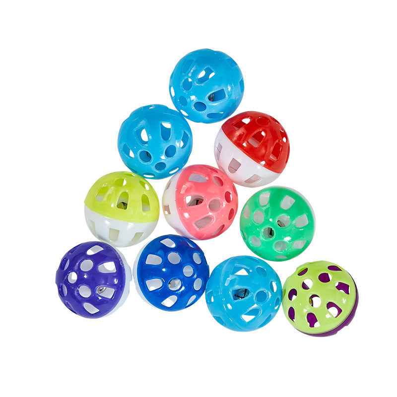 Jouet interactif pour chat avec cloche en plastique