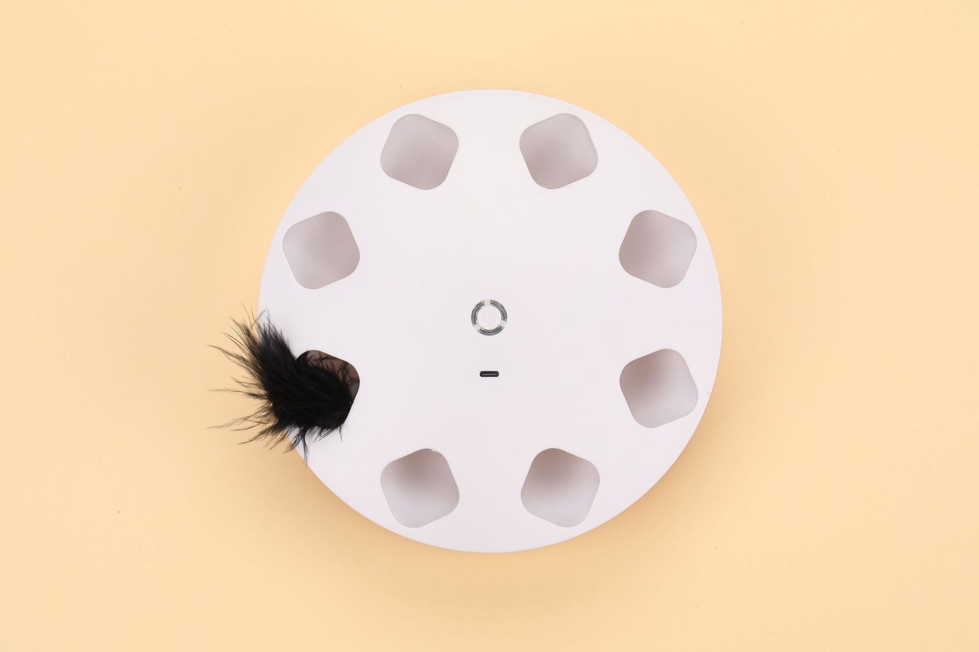 Jouet à Plumer pour Chat UFO avec Lumières Rotatives